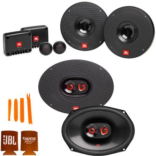 JBL 1 pair of CLUB-602CAM 6.5" Component Speakers and 1 pair of CLUB-9632AM 6x9" Three Way Speakers