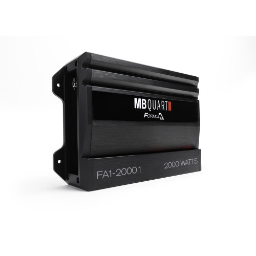 MB Quart FA1-2000.1 Formula Series 1 x 375 Watts @ 4 Ohms, 1 x 750 Watts @ 2 Ohms, 1 x 2000 Watts @ 1 Ohm