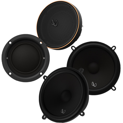 Infinity KAPPA503CF 5.25" 2-Way Component Set (pair) with Infinity KAPPA203S 2” Midrange w/Bandpass Crossover