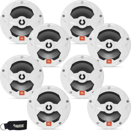 JBL MS65W - Four Pairs Of MS65W Marine 6.5 Inch White Two-way Speakers