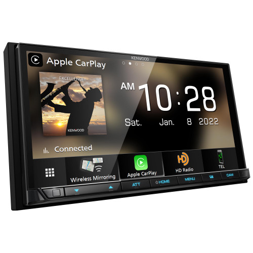 Kenwood REFURBISHED DMX908S MultiMedia Receiver (No CD) Compatible With Apple CarPlay & Android Auto