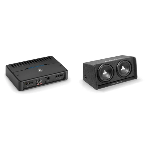 JL Audio Used Open Box Dual 12" BassWedge Subwoofer Enclosure with RD500/1 Mono Amplifier – Loaded Bass Package