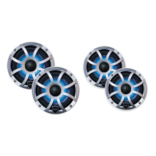 Wet Sounds Refurbished REVO 6-XSS 6.5in Marine LED Speakers 4 Pack