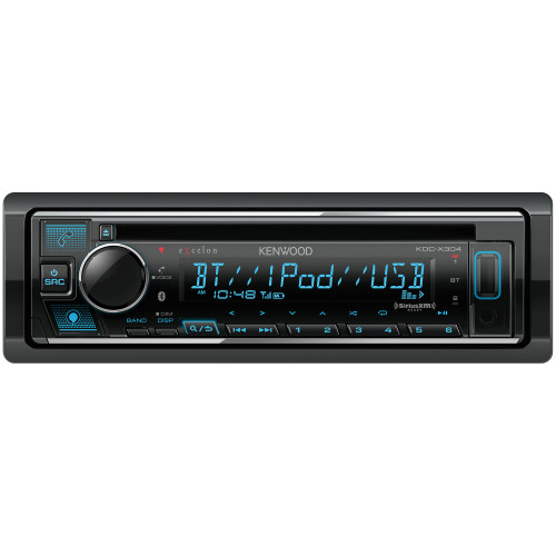 Kenwood Refurbished KDC-X305 Bluetooth single DIN CD receiver with Alexa