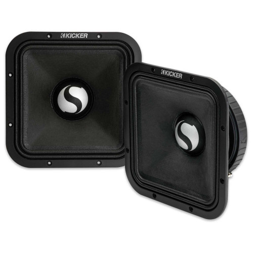 Kicker 49ST9MR4 9" Street Series Square Mid-Bass, Pair, 4ohm - Used, Good