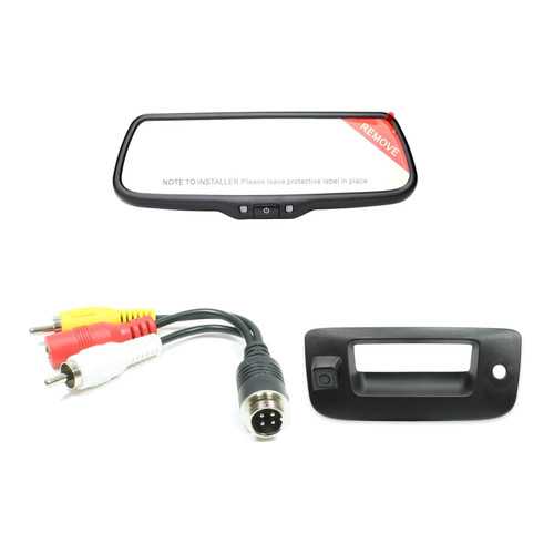 Rostra RVM744A Mirror Monitor + 250-8651 GM Truck Camera