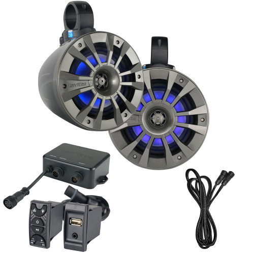 NavAtlas X32ZONE2 - NA2BT Bluetooth Receiver with 6.5" Amplified Roll-Cage Speakers Compatible With 2017-2020 CanAm X3