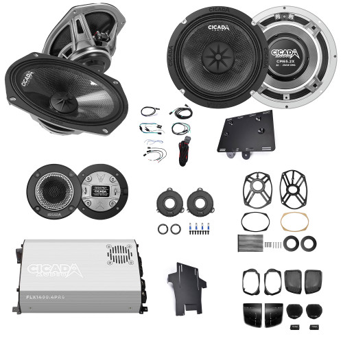 Cicada Audio 14FLXPCM-4X8 Full Stage-Level 4 PRO - Kit_ 2014-2023 Harley Davidson