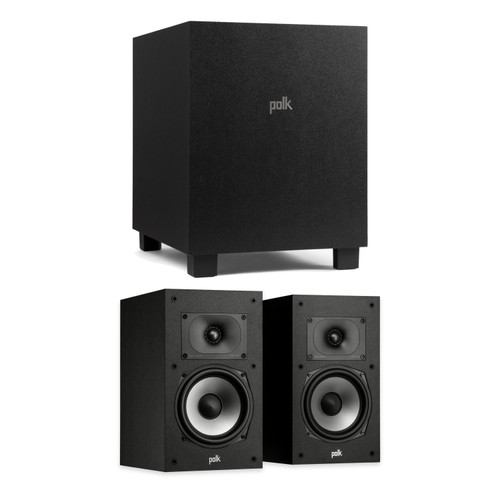 POLK AUDIO MONITOR XT20 BOOKSHELVES (PAIR) WITH XT10 10"SUBWOOFER