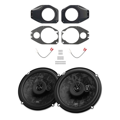 Wrangler 2018-2026; Gladiator 2020-2026 Jeep Wrangler JL / Gladiator JT Rear pair JBL Stage 3 Gen 2 Speaker Bundle STAGE368MF w/ JP-1015