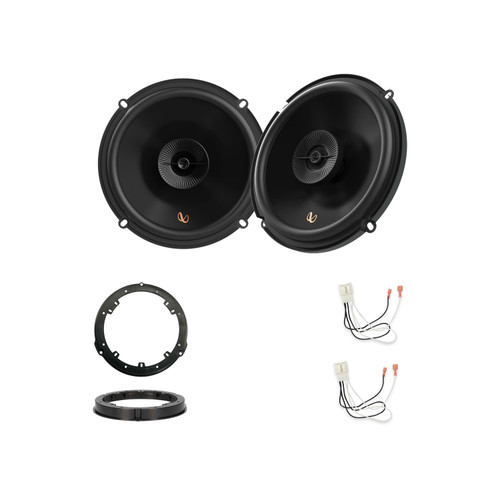 2015-2025 Ford F-150 rear doors Infinity Primus PR603F Speakers + Metra Install Parts