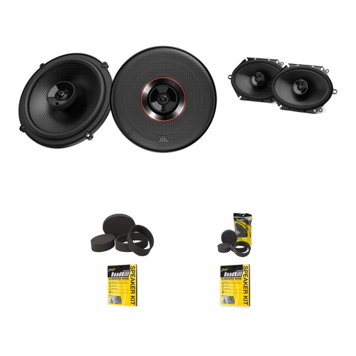 JBL Club CLUB-864F + CLUB-64SQ Front/Rear with Stinger Fast Rings + 2 RoadKill Kits