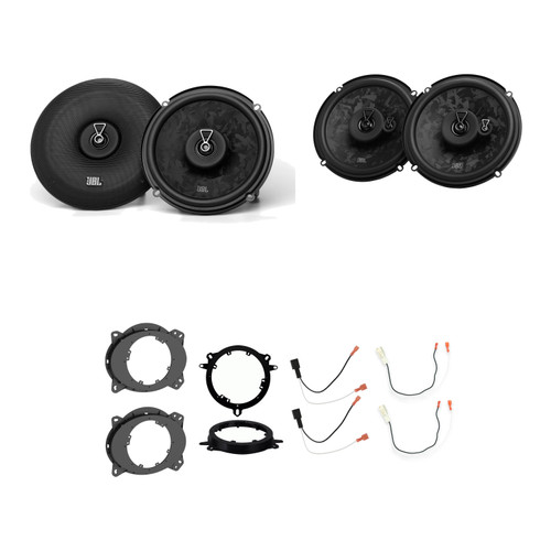 2016-2023 Toyota Tacoma Double Cab Front + rear pairs JBL Stage 3 Gen 2 Speaker Bundle STAGE368MF + STAGE368 w/ 82-8147 + 72-8104 + 82-8148 + 72-8109