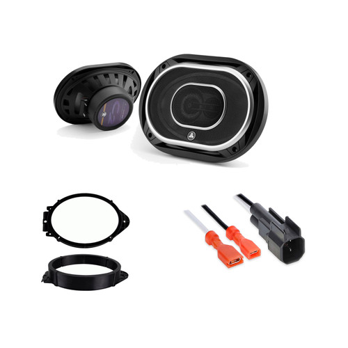 JL Audio C2 Speaker Bundle Silverado 1500 2019-2021; Sierra 1500 2019-2021 Chevrolet Silverado 1500 / GMC Sierra 1500 Crew Cab Front pair C2-690tx w/ 82-3004 + 72-4572