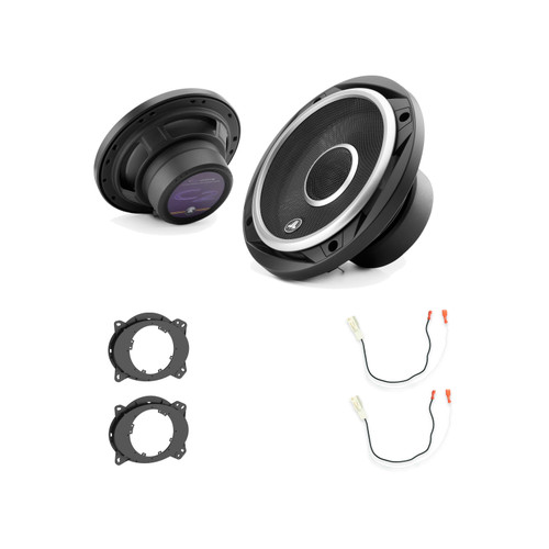 JL Audio C2 Speaker Bundle Tacoma 2016-2023 Toyota Tacoma Double Cab Front pair C2-650x w/ 82-8147 + 72-8104