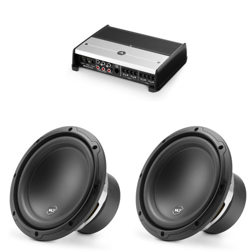 JL Audio (2) 8W3v3-4 8" Sub w/ XD400/4 Amplifier Audio Upgrade