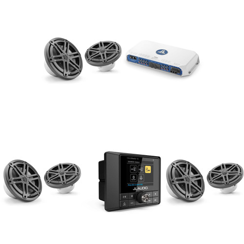 JL Audio MM50 & MV600/6i w/ (3) M3-770X-S-Gm 7.7 Sport Grill Gunmetal Speakers