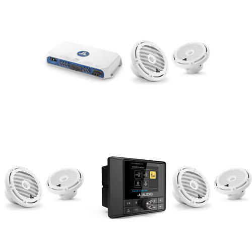 JL Audio MM50 & MV600/6i w/ (3) M3-770X-C-Gw 7.7 Classic Grill White Speakers