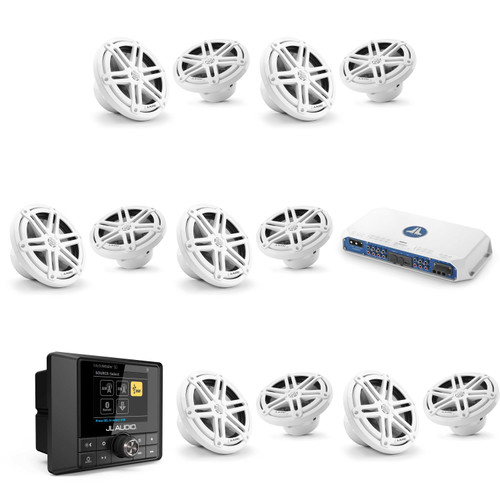 JL Audio MM50 & MV600/6i w/ (6) M3-770X-S-Gw 7.7 Sport Grill White Speakers