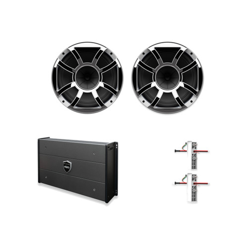 Wet Sounds REV 10 HD XS-W + X-Mount + SYN-DX2.3HP Amp