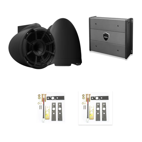 Wet Sounds REV 10 SE Black + X-Mount + SYN-DX2 Amp