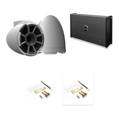 Wet Sounds REV 10 SE White + X-Mount + SYN-DX2.3HP Amp