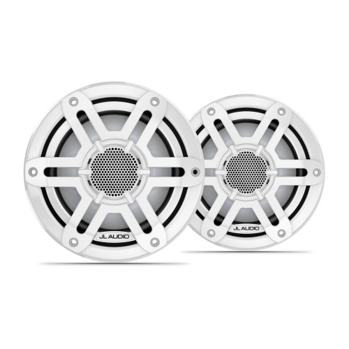 JL Audio M200 6.5" Marine Coaxial Speakers with White Sport Grilles - 010-04753-00