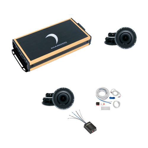 Diamond MICRO84U + MP654 4-Speaker Powersports Amp System