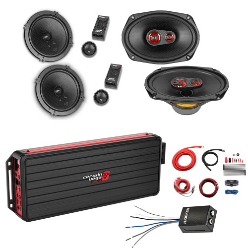 Cerwin Vega VCU84 H65C H693 4-Speaker Amp Kit w/ LOC
