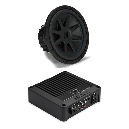 Kicker 53CXA9001 Amplifier & 50CVX122 12" CompVX DVC 2-Ohm Subwoofer