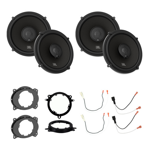 JBL STADIUM62F (2 pairs) 2016-2023 Tacoma Double Cab front/rear with Install Parts