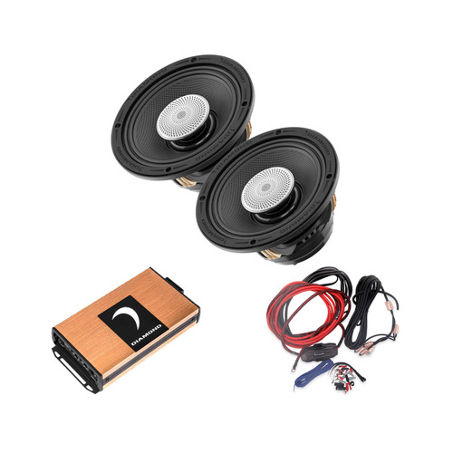 Diamond Audio MICRO2V2 + MS652NEO4 6.5in Powersports Speaker Amp Kit