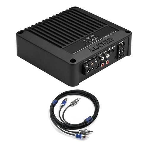 Kicker 53CXA9001 900W Mono Car Amplifier & 5-Meter RCA Cable