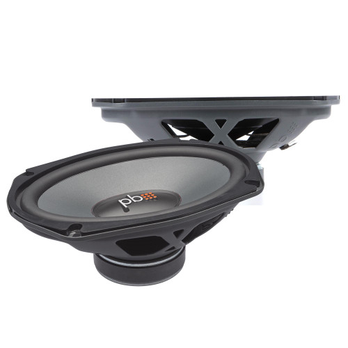 PowerBass OE-690D - 6"x9" 3-Way Speakers 100Wrms / 300Wmax (2-Ohm) - Pair - Used, Acceptable