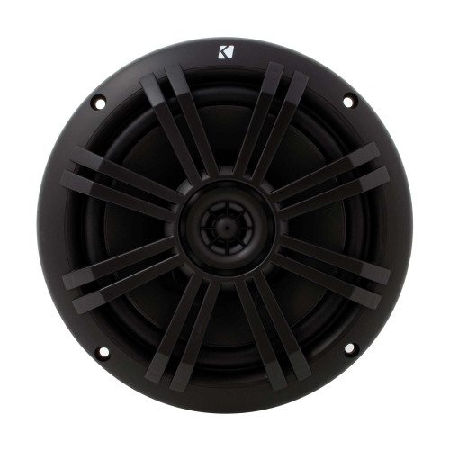 BKM60 6.5" (165mm) MARINE COAXIAL SPEAKERS WITH 1/2" (13mm) TWEETERS, WHITE, BULK PACK, 4-OHM; RoHS COMPLIANT - Black - Single - Used, Very Good
