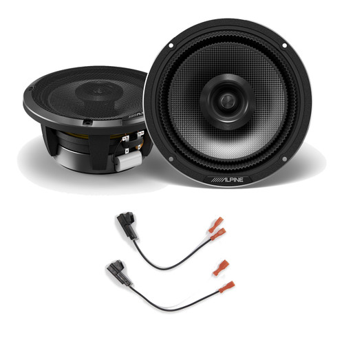 Alpine HDZ-65 6.5-Inch Speakers, 1 Pair with 72-4568 Harnesses
