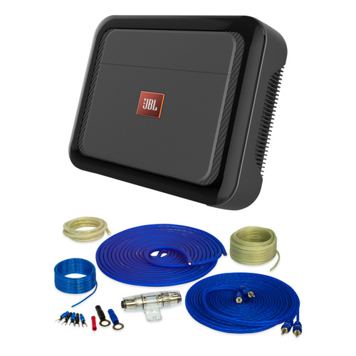 JBL Club-A6001A Mono Amp with Stinger 8GA Wiring Kit