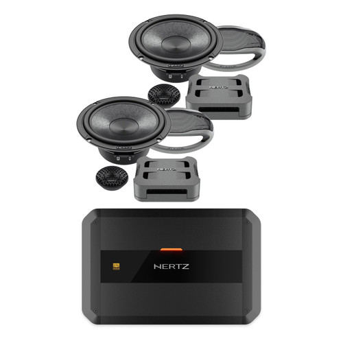 Hertz DP-2.200 Amp + CK165 6.5in Component Speakers