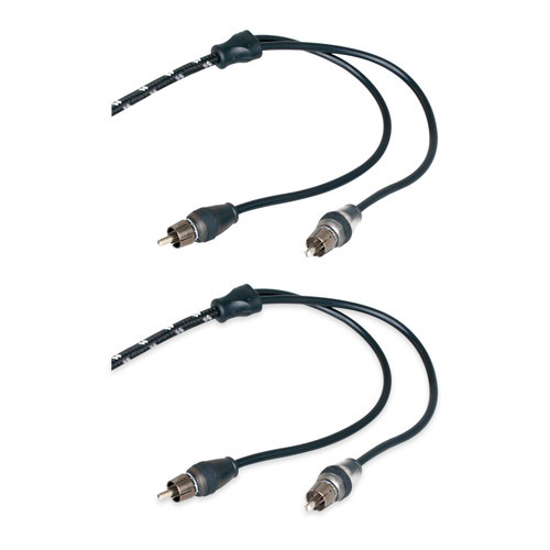 Rockford Fosgate RFIT-3 3ft Stereo RCA Cables, 2 Pack