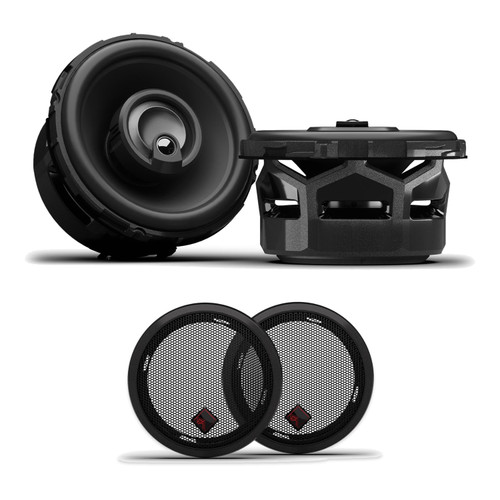 Rockford Fosgate P1V2-3 3.5in Speakers + GS-35 Grilles