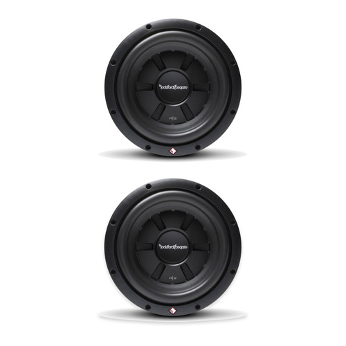 Rockford Fosgate R2SD2-10 10in 2-Ohm DVC Shallow Subs, Pair
