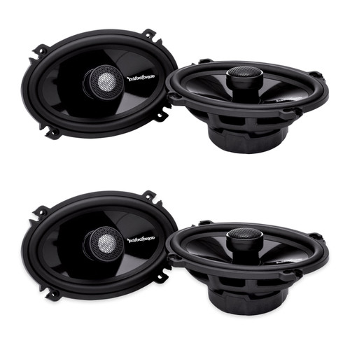 Rockford Fosgate T1462 4x6in Coaxial Car Speakers, 2 Pairs