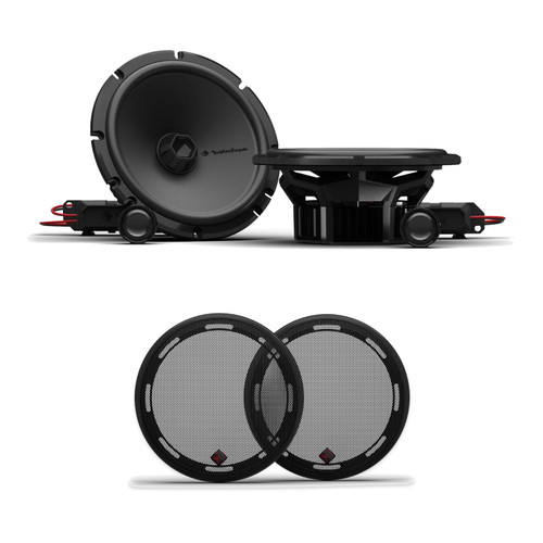 Rockford Fosgate P2V2-65 6.5in Speakers + GS-65 Grilles
