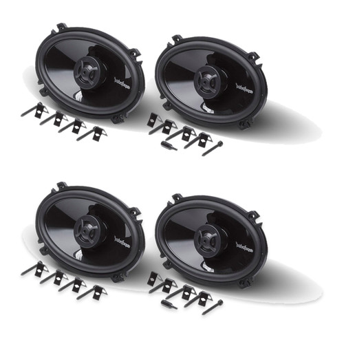 Rockford Fosgate P1462 4x6in Coaxial Car Speakers, 2 Pairs