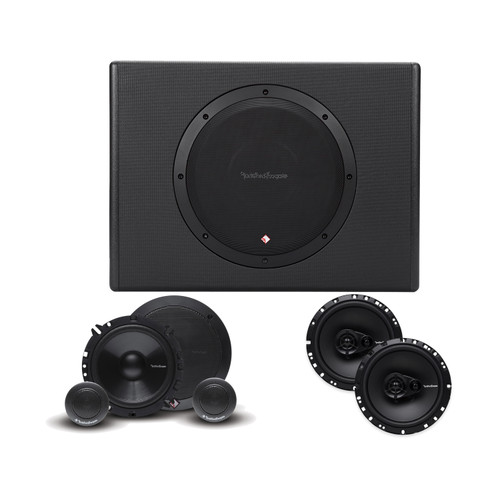 Rockford Fosgate R165-S + R165X3 Speakers + P300-10 Powered Sub