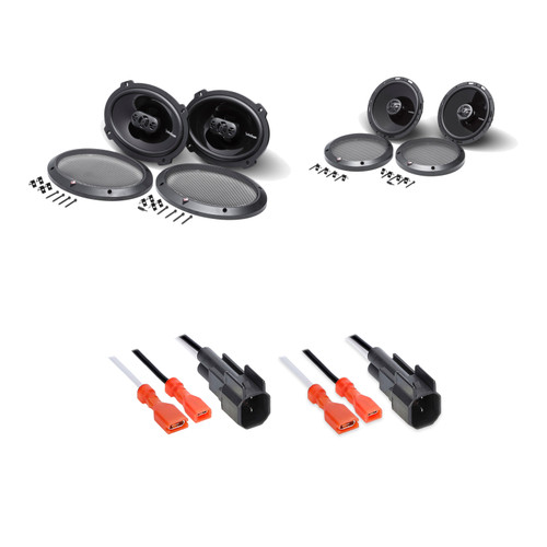 Rockford Fosgate P1650 + P1694 4-Speaker Kit + 72-4572 Harness