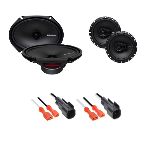 Rockford Fosgate R165X3 + R169X2 4-Speaker Kit + 72-4572 Harness