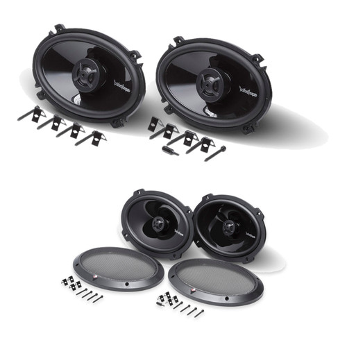 Rockford Fosgate P1462 + P1692 4x6in & 6x9in Car Speakers