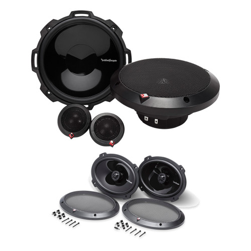 Rockford Fosgate P1675-S + P1692 6.75in & 6x9in Car Speakers