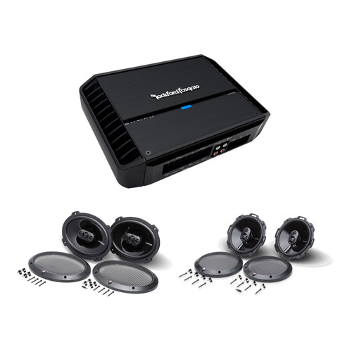 Rockford Fosgate P400X4 Amp + P1675 + P1694 Speakers
